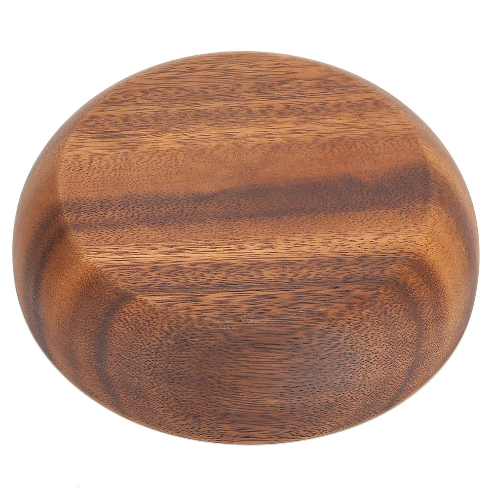 Bol à collation en bois naturel – Plat de service pour fruits, salades et soupes
